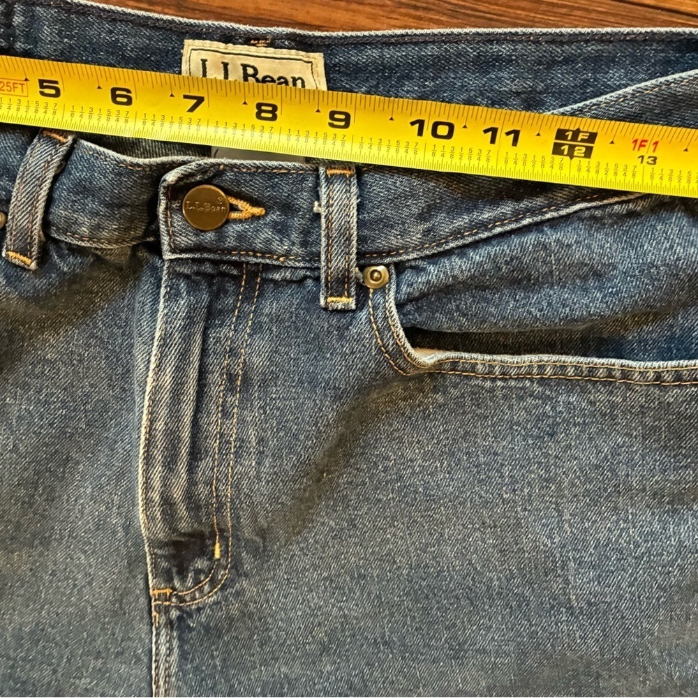 Vintage 90s L.L. Bean Original Fit Natural Jeans Women’s 12 MT High Rise USA - Picture 7 of 13